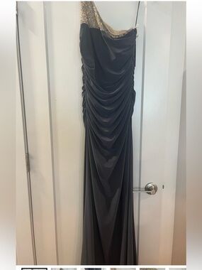 Js Boutique one shoulder gown Sz 4